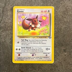 Eevee Pokémon Collectible Card - Vintage